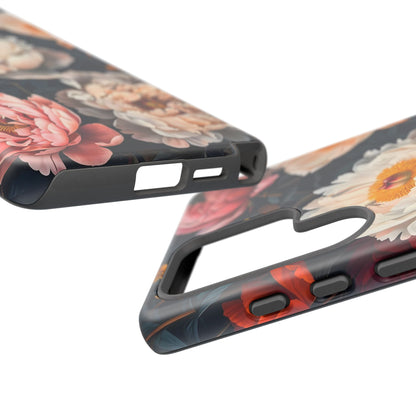 Floral Phone Case, Tough Phone Cover, Flower Design, Unique Gift for Her, Trendy Accessory, Spring Decor