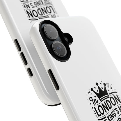 London-Themed Tough Phone Case - Chic & Stylish Protection