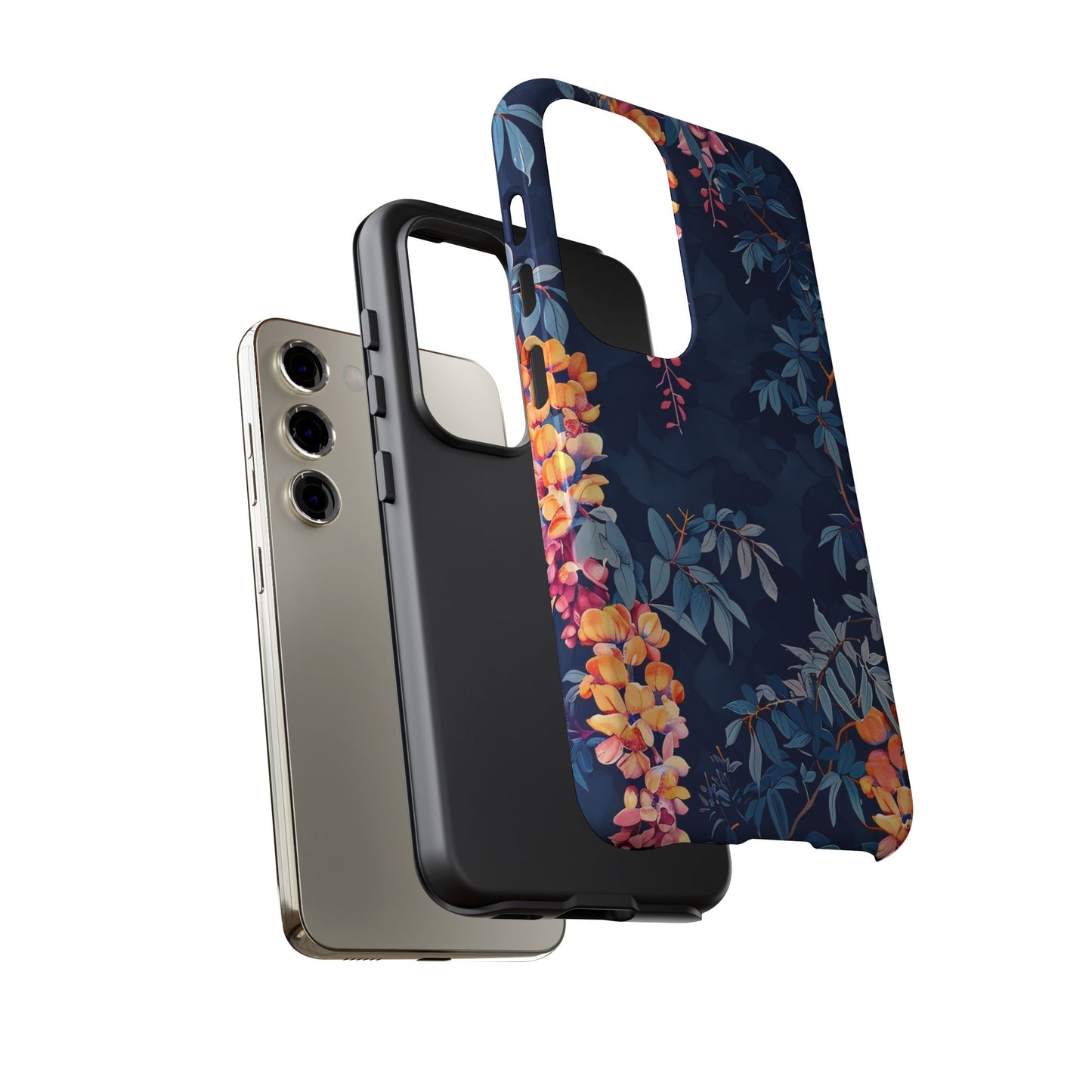 Floral iPhone Case, Tough Phone Cover, Gift for Her, Nature Lover Accessory, Spring Decor, Unique Floral Design