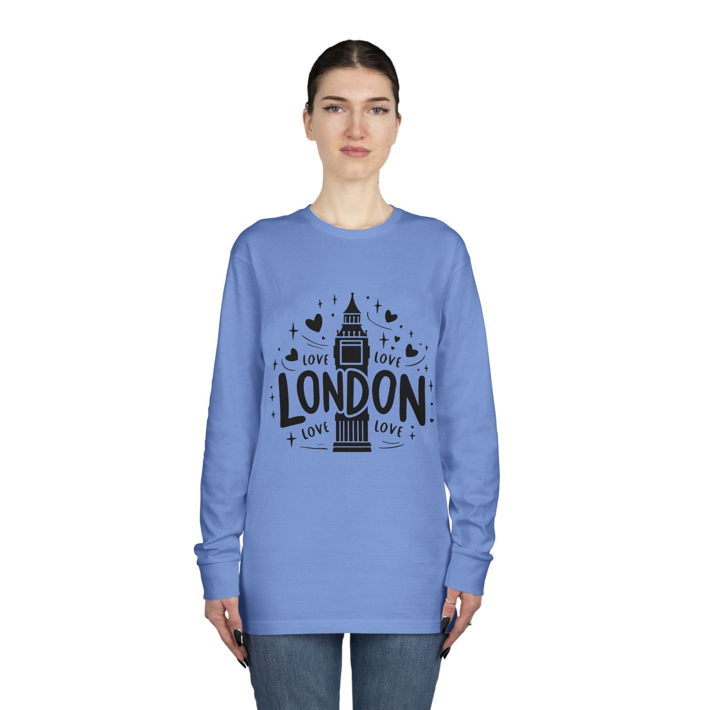 Long Sleeve Crewneck Tee - Love London