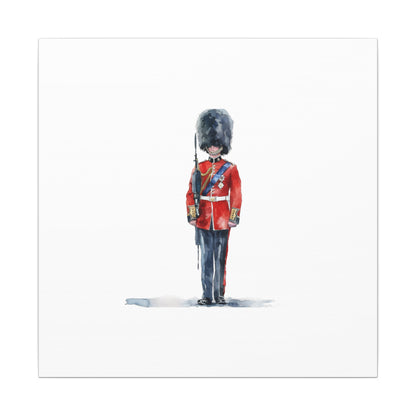 Royal Guard Canvas Art Print, British Soldier Wall Decor, Home Decoration, Gift for History Lovers, Art for Offices, Unique Wall Gallery