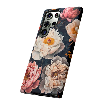 Floral Phone Case, Tough Phone Cover, Flower Design, Unique Gift for Her, Trendy Accessory, Spring Decor