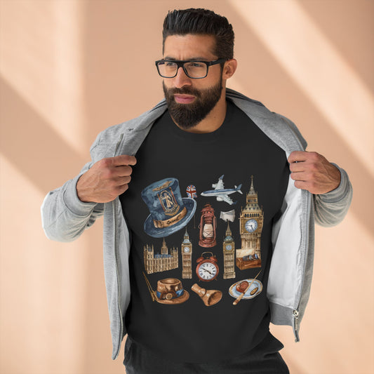 Unisex Crewneck Sweatshirt - Trendy London Icons