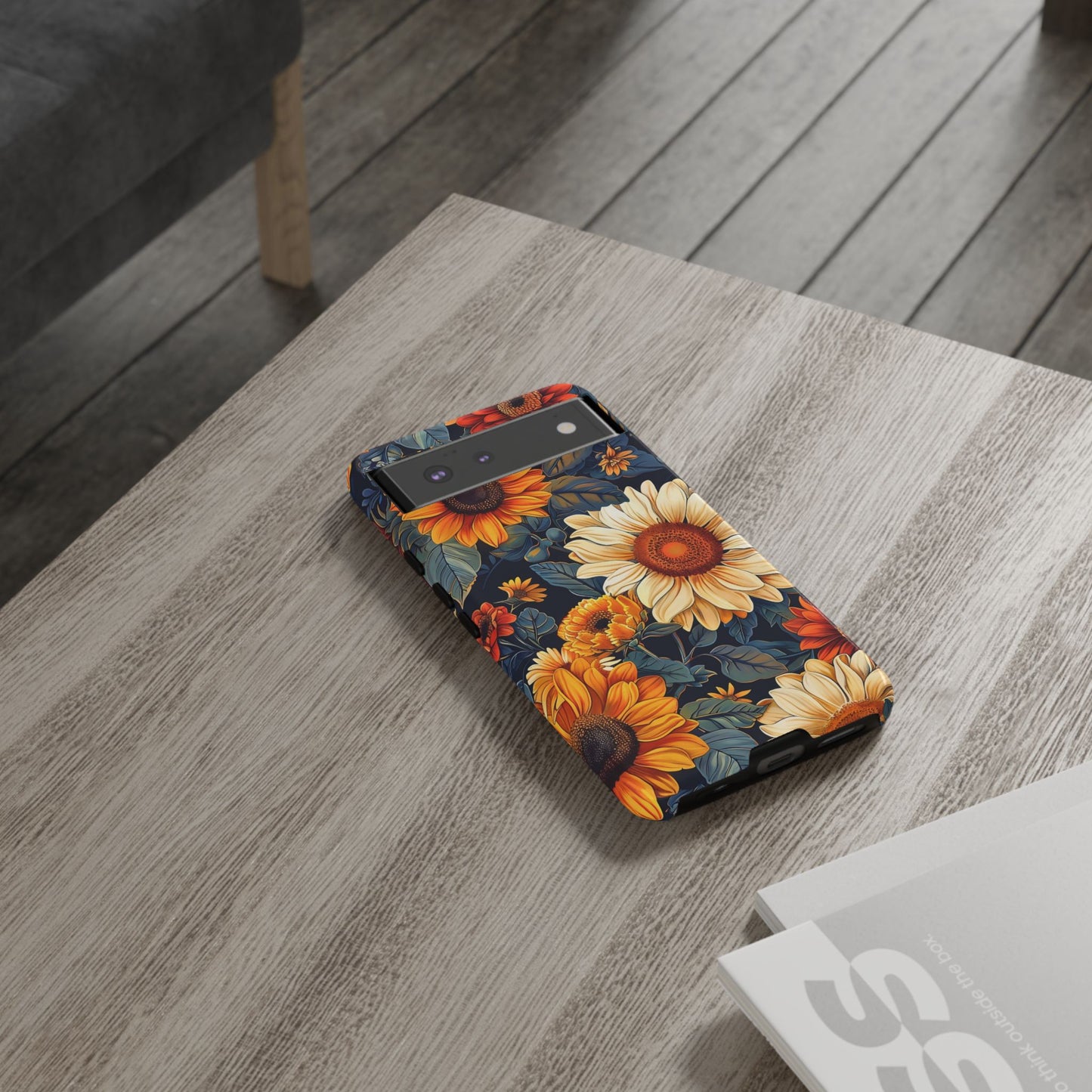 Floral Tough Phone Case | Sunflower Design, iPhone Cover, Protective Case, Gifts for Her, Floral Phone Accessory