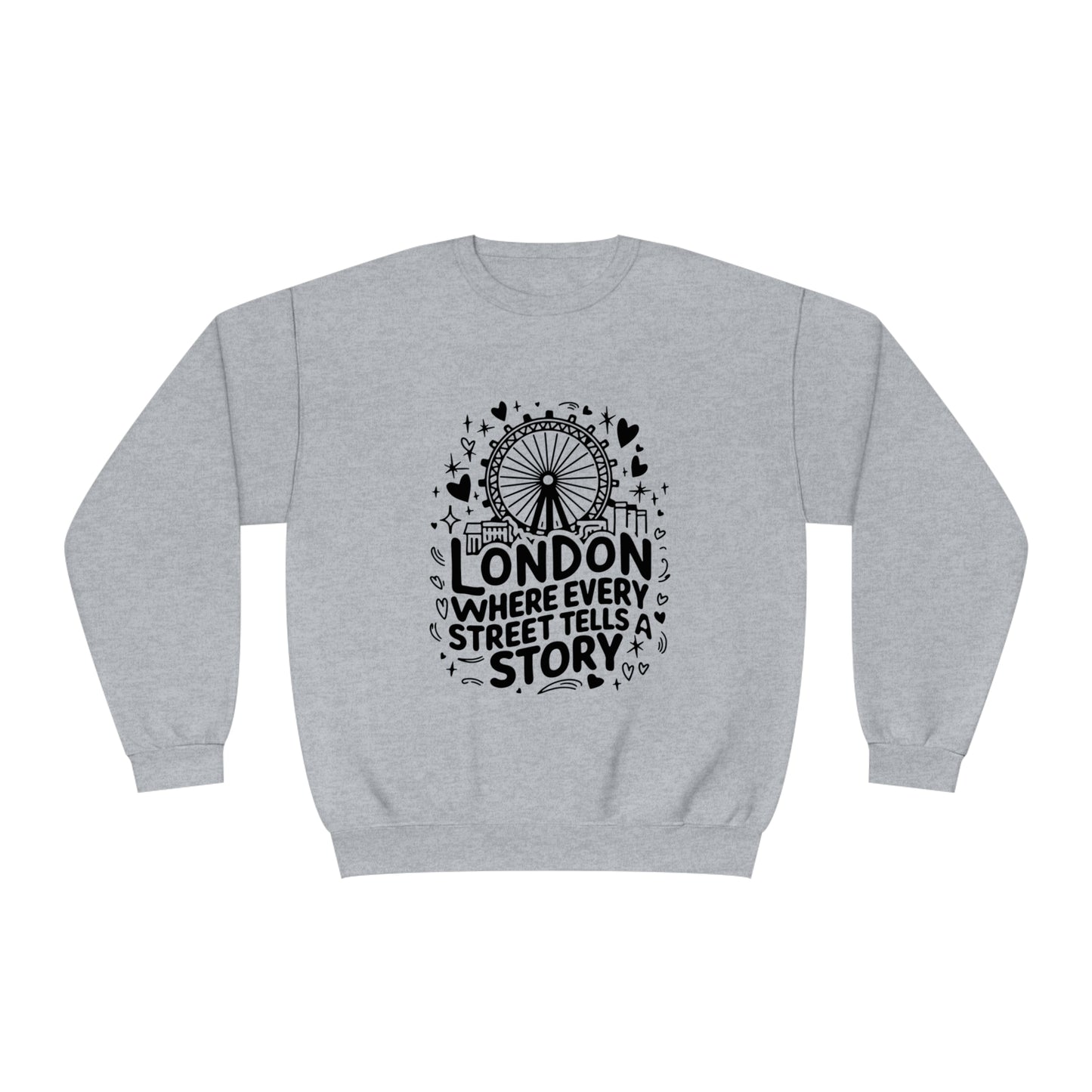 Unisex NuBlend® Crewneck Sweatshirt - London Calm Streets