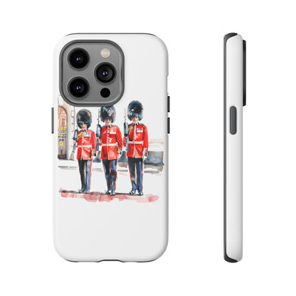 Phone Case with Royal Guard Design, Unique Cell Cover, London Souvenir, Tough Phone Case, Gift for Travelers, Stylish Street Photography