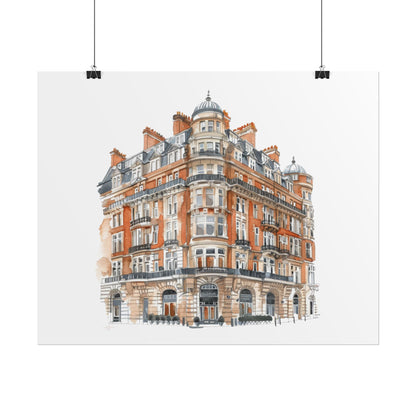 Elegant Architectural Rolled Posters, Art Prints for Home Decor, Gift for Housewarming, Wall Art for Living Room, Unique Art Decor
