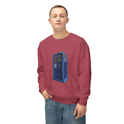 Unisex Lightweight Crewneck Sweatshirt - British Police Public Call Box