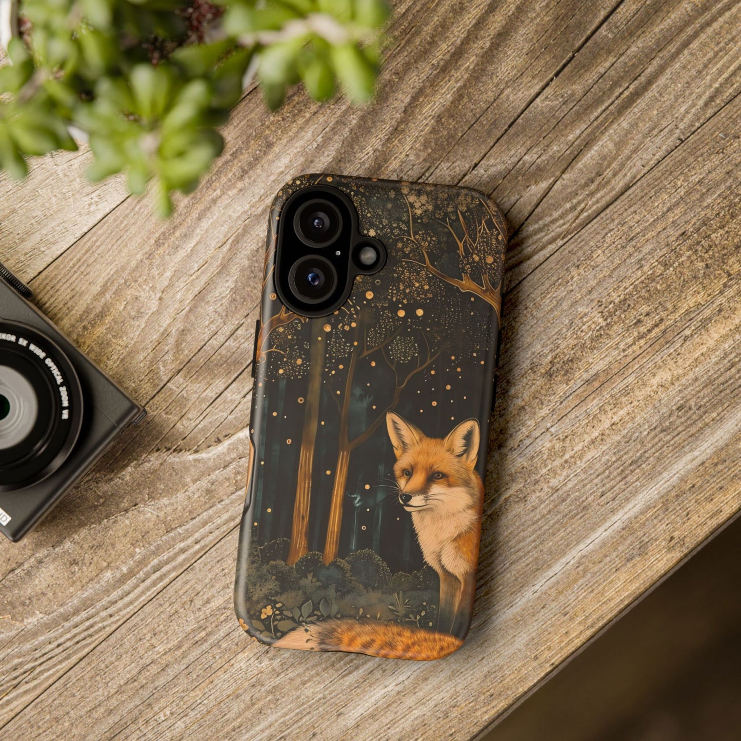 Fox Forest Phone Case, Cool Tough Case for Animal Lovers, Nature Themed Accessory, Unique Gifts for Her, Wildlife Protection