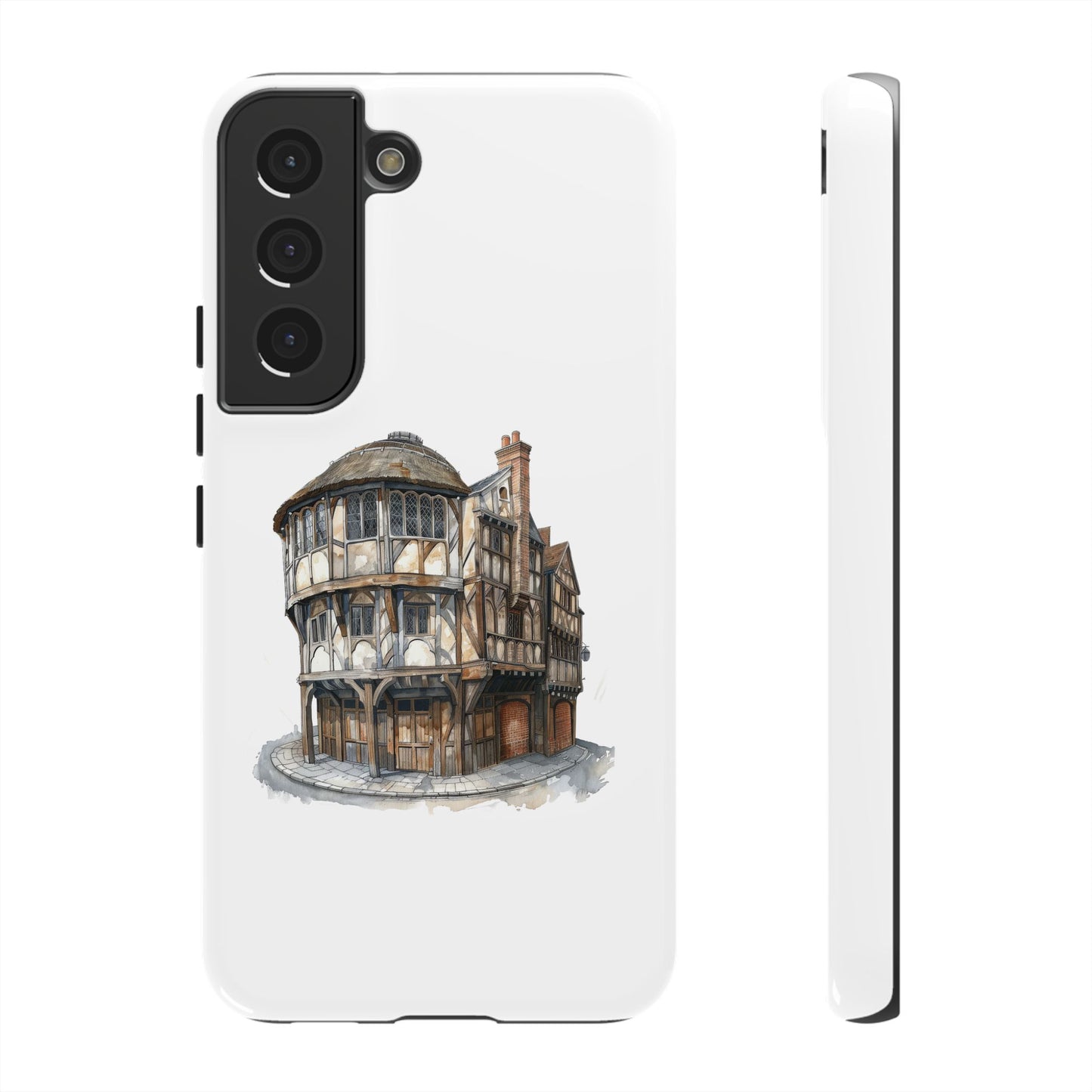 Artistic Phone Case - Tough Cases with Historic Building Design