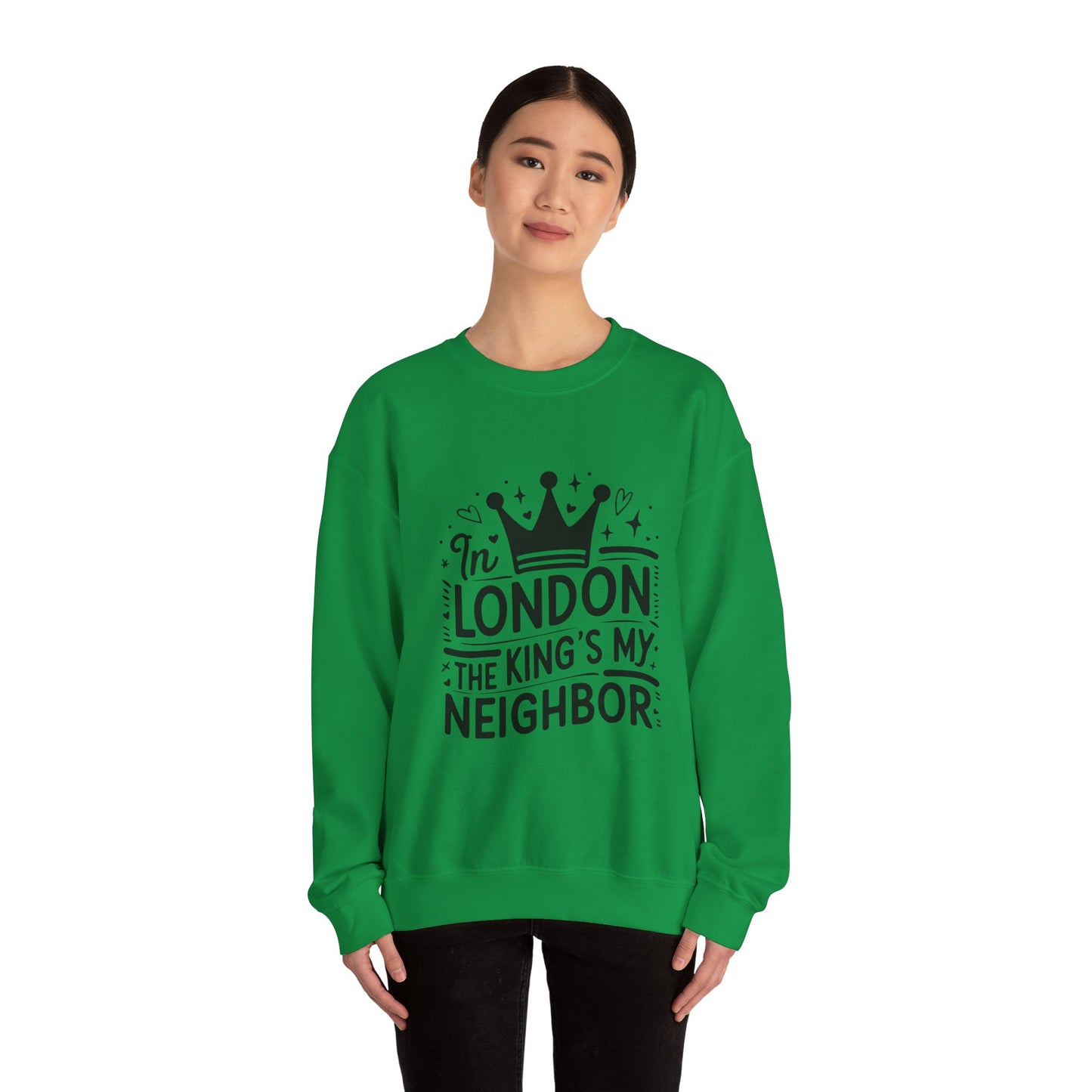 Unisex Heavy Blend™ Crewneck Sweatshirt - King is my Neighbour in London