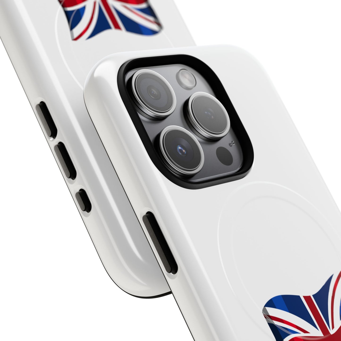 Durable Magnetic Phone Case, UK Flag Design, Protective Cover for iPhone, Stylish Gift for Travelers, Customizable Design