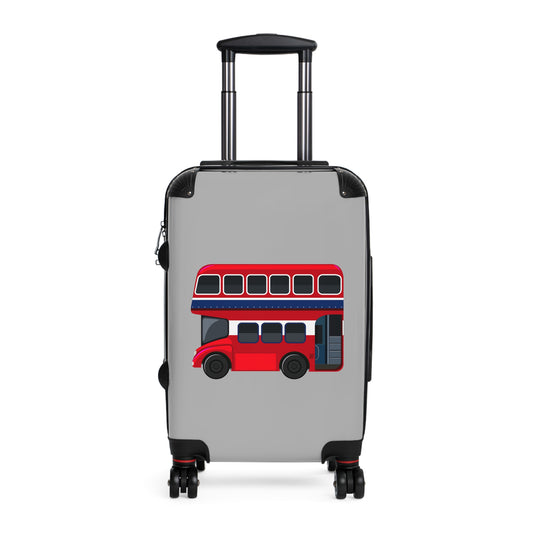 British Double- Decker Red Bus - Suitcase
