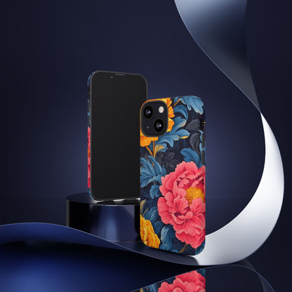 Floral Phone Case, Tough Cases, Stylish Mobile Cover, Gifts for Her, Phone Accessories, Unique Flower Design