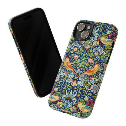 Floral Phone Case | Tough Cases, Stylish Protection, Unique Gift, Eco-Friendly, Floral Pattern, Bird Design