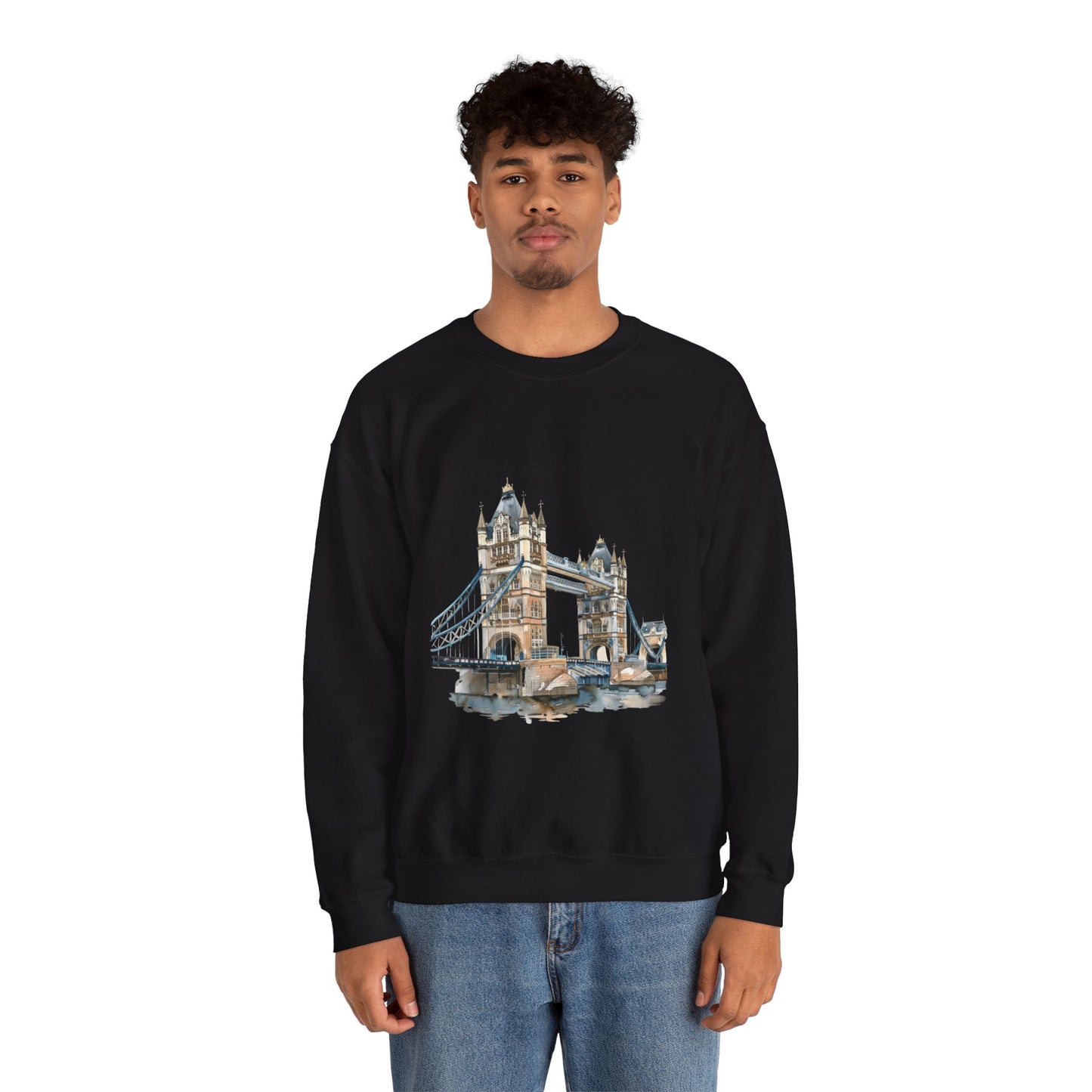 Unisex Heavy Blend™ Crewneck Sweatshirt - London's Famous Bridge