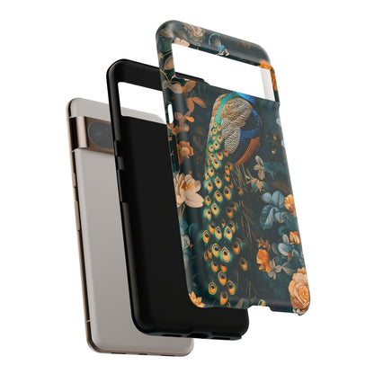 Peacock Phone Case - Elegant Floral Design, Tough Case for Protection, Unique Gift for Nature Lovers, Stylish Accessory, Eco-Friendly