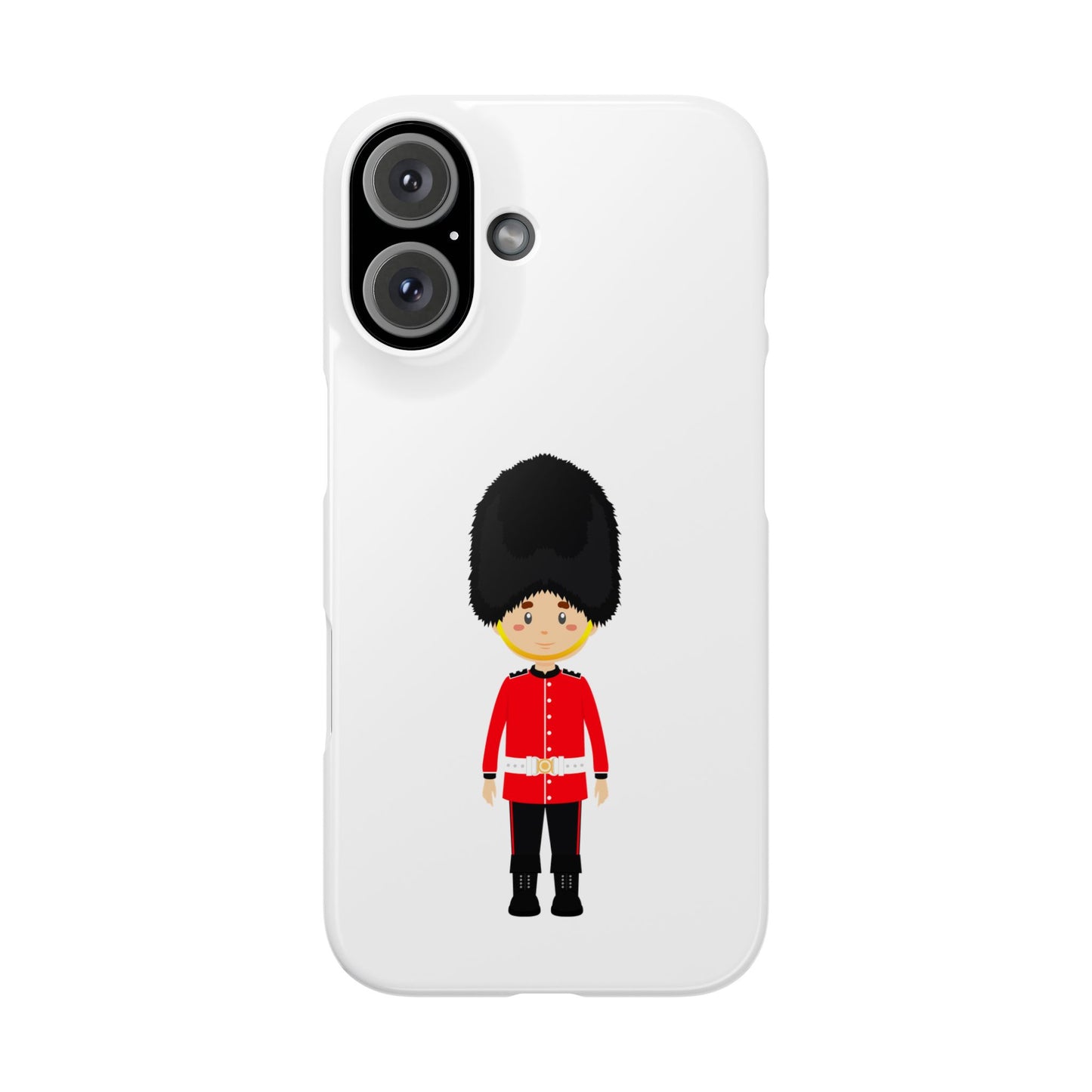Adorable Guard Slim Phone Cases | Cute Phone Cover, Unique Gift, London Theme, Kid-Friendly Design, Cheerful Accessory