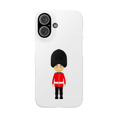 Adorable Guard Slim Phone Cases | Cute Phone Cover, Unique Gift, London Theme, Kid-Friendly Design, Cheerful Accessory