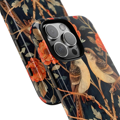 Birds & Blooms Phone Case | Floral Tough Phone Cover, Gift for Nature Lovers, Stylish and Durable, Unique Phone Accessory, Protective Case