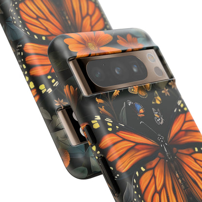 Monarch Butterfly Phone Case, Tough Cases, Nature Lover Gift, Floral Mobile Cover, Eco-Friendly Phone Accessory, Butterfly Design