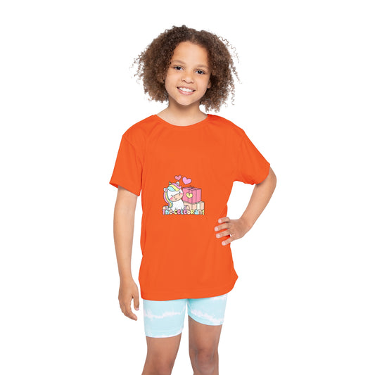 Kids Sports Jersey - Funky Leopard Print Birthday Girl Graphic - Celebrate in Style with Colorful Unicorn Design