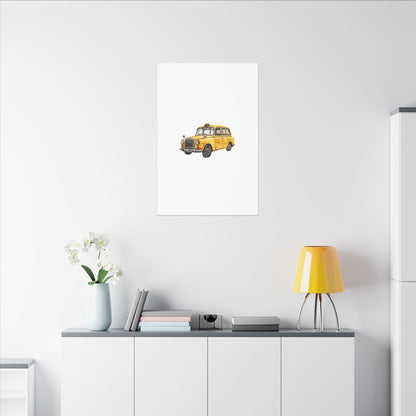 Vintage Taxi Matte Canvas, Stretched, 0.75" (Multi-Size)