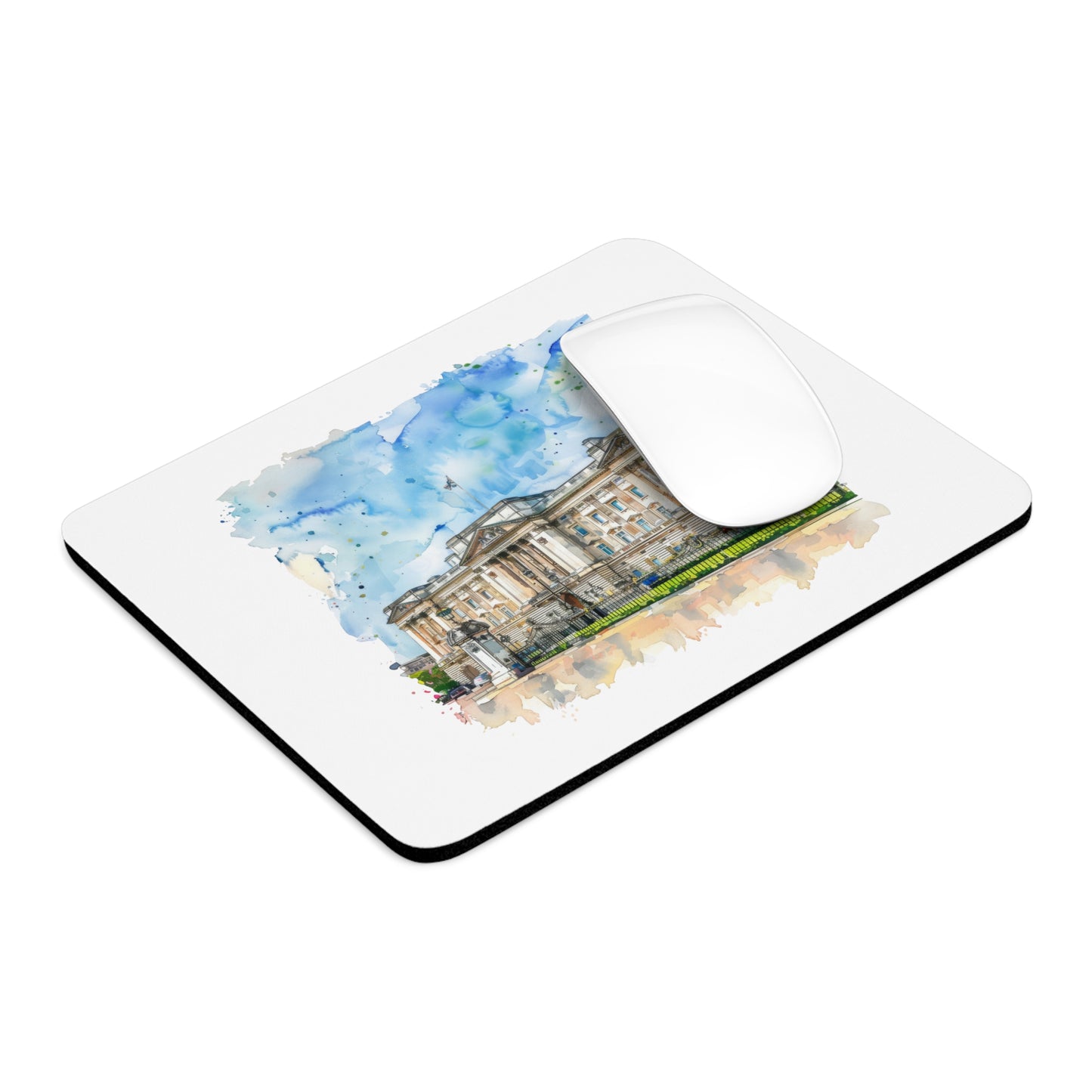 Artistic Buckingham Palace Mouse Pad, Desk Accessory, Gift for Royalty Lovers, Home Office Decor, Unique Office Gift, Stylish Computer Mat