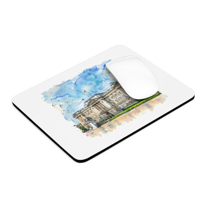 Artistic Buckingham Palace Mouse Pad, Desk Accessory, Gift for Royalty Lovers, Home Office Decor, Unique Office Gift, Stylish Computer Mat