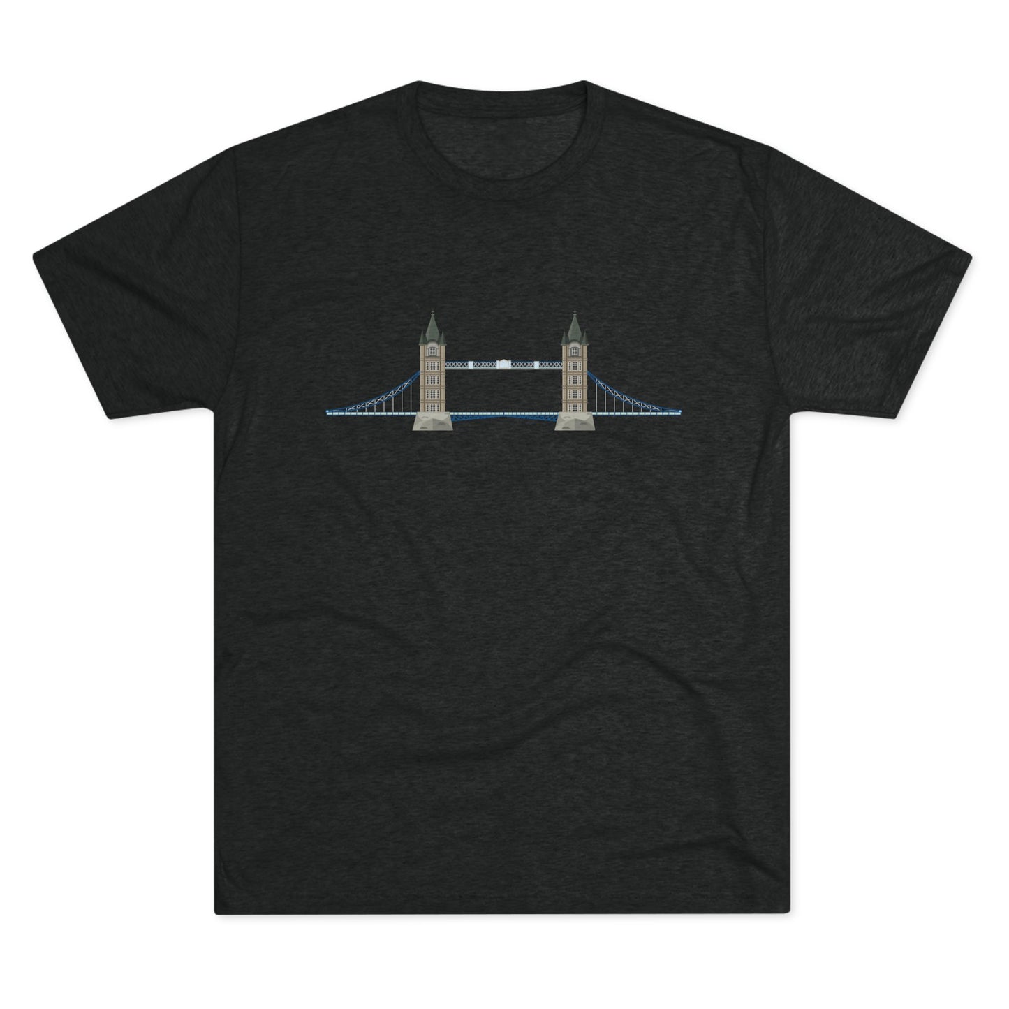 Tower Bridge - Iconic London Trendy Unisex Tri-Blend Crew Tee