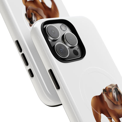 Custom Bulldog Tough Magnetic Case for iPhone, Pet Lover Gift, Durable Phone Protection, Unique Bulldog Design, Dog Owner Accessories