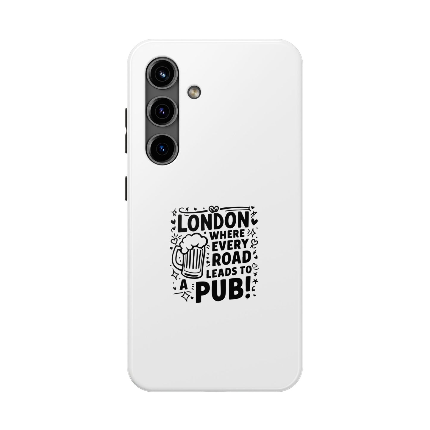 London Pub Themed Tough Phone Case - Perfect Gift for Travelers