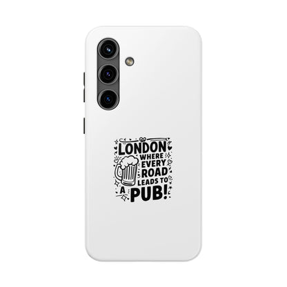 London Pub Themed Tough Phone Case - Perfect Gift for Travelers