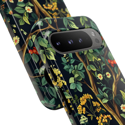 Floral iPhone Case, Nature Inspired Tough Case, Botanical Phone Cover, Eco-Friendly Gift, Unique Floral Design