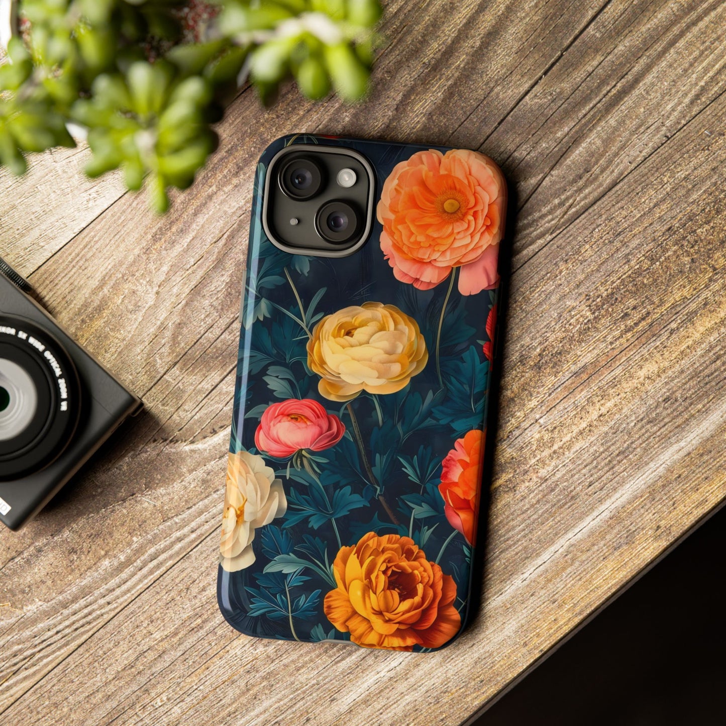 Floral Phone Case - Tough Cases, Stylish Protection, Gift for Flower Lovers, Customizable Cover, Floral Design Mobile Accessory