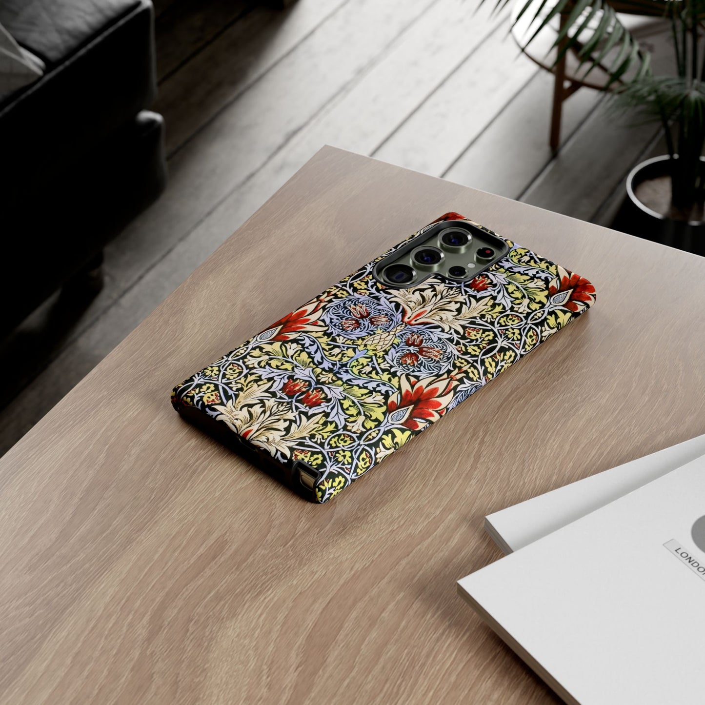 Stylish Phone Case - Floral Design, Tough Cases, Gift for Her, Phone Accessories, Trendy Tech, Unique Cell Phone Cover