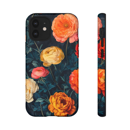 Floral Phone Case - Tough Cases, Stylish Protection, Gift for Flower Lovers, Customizable Cover, Floral Design Mobile Accessory