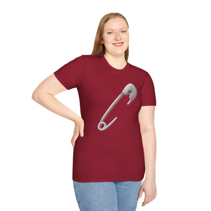 Unisex Softstyle T-Shirt - Minimalist Safety Pin Design