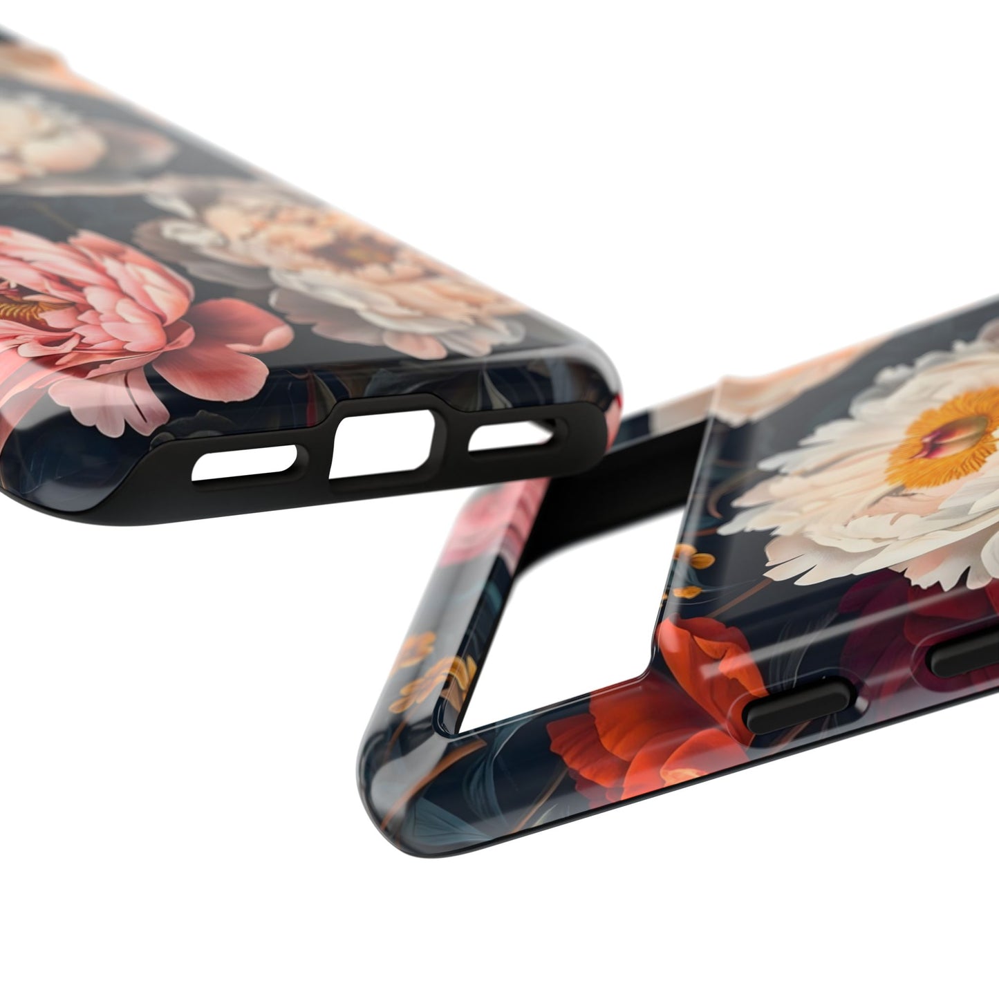 Floral Phone Case, Tough Phone Cover, Flower Design, Unique Gift for Her, Trendy Accessory, Spring Decor