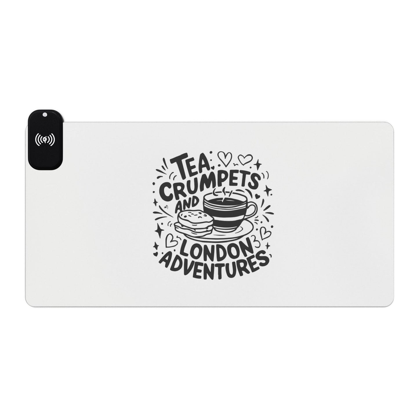 London's Exciting Adventures - LED Gaming Mouse Pad, Wireless Charging