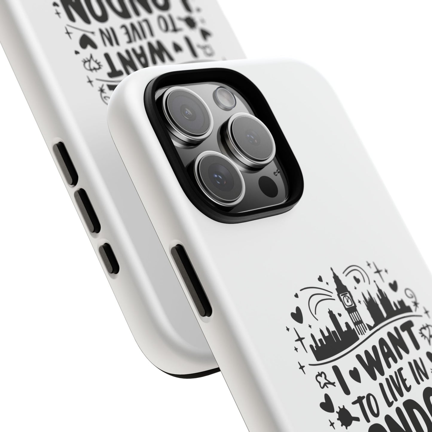 London-Themed Tough Phone Case - Chic & Stylish Protection