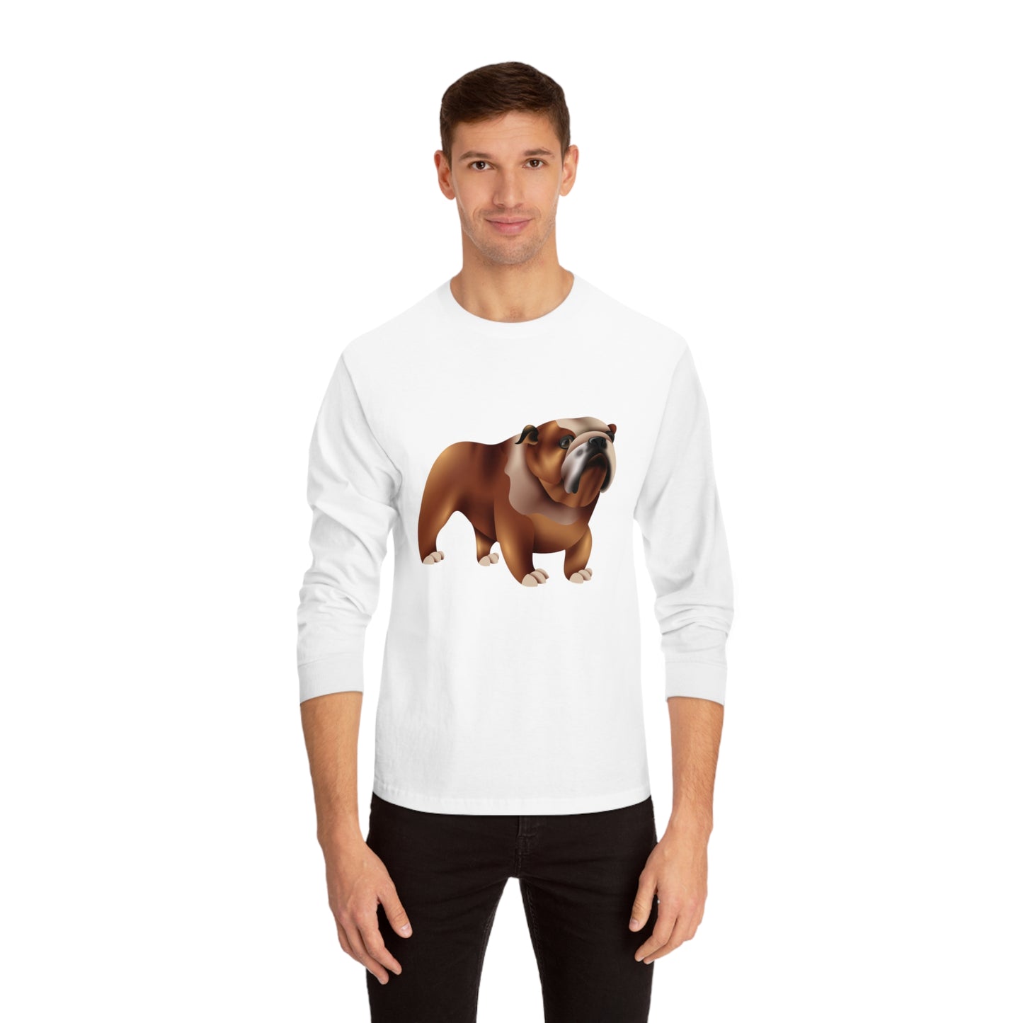 Unisex Classic Long Sleeve T-Shirt - Adorable British Dog