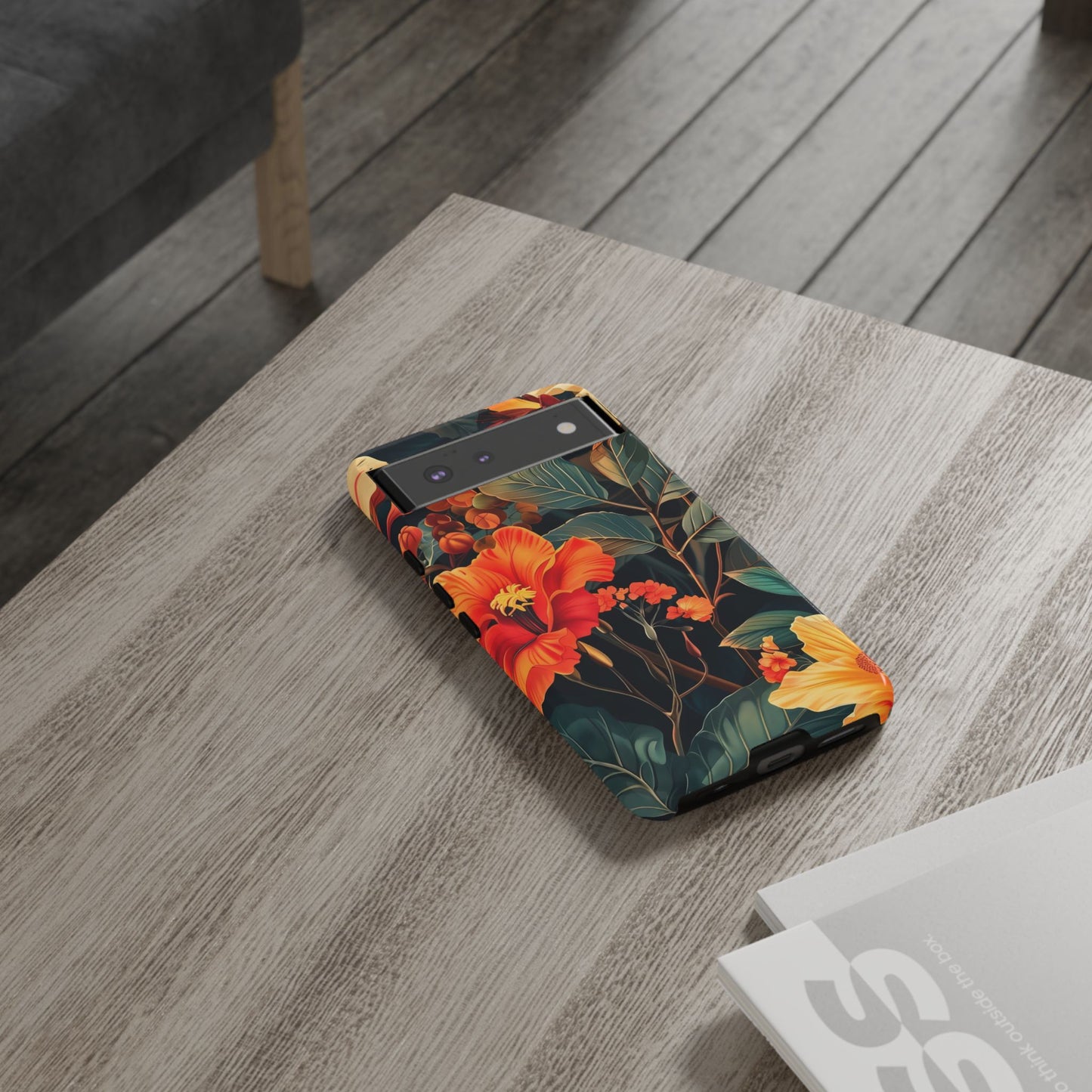 Tough Floral Phone Case | Tropical Vibe, Gift for Nature Lovers, Summer Beach Accessory, Floral Pattern, Trendy Phone Accessories