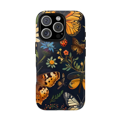 Nature-Inspired Phone Case | Floral Butterfly Design, Tough Phone Cover, Gift for Nature Lovers, Cute Butterfly Case, Home Decor