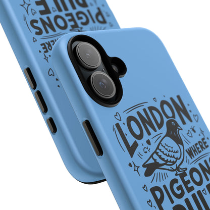 London Pigeon Phone Case, Urban Art Accessory, Tough Phone Cover, Gift for Bird Lovers, London Souvenir, Unique Cell Phone Case