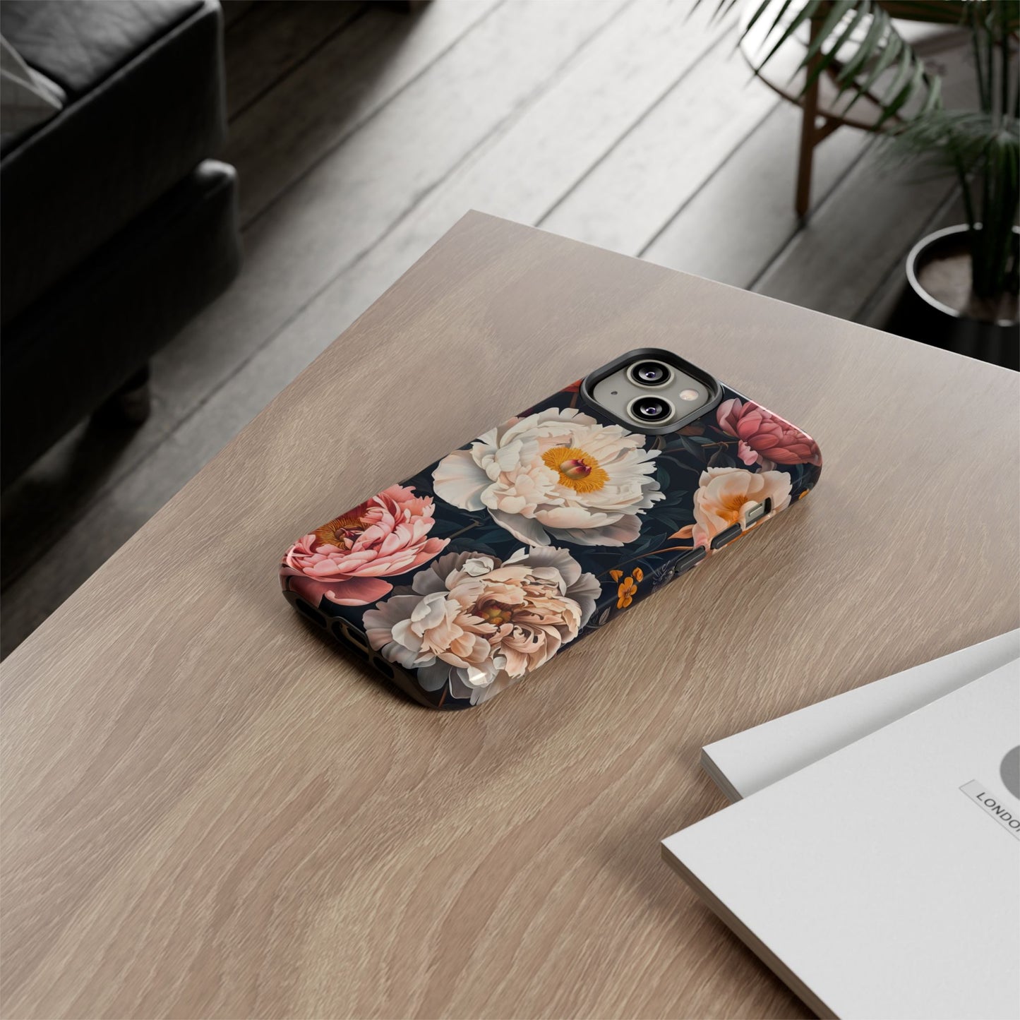Floral Phone Case, Tough Phone Cover, Flower Design, Unique Gift for Her, Trendy Accessory, Spring Decor