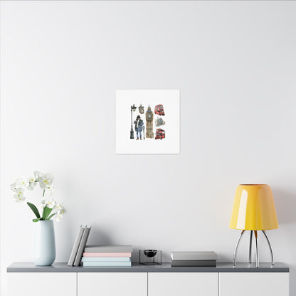 Canvas Art Print, London Skyline, Home Decor, Wall Art, Gift Idea, Travel Memories, Modern Wall Art
