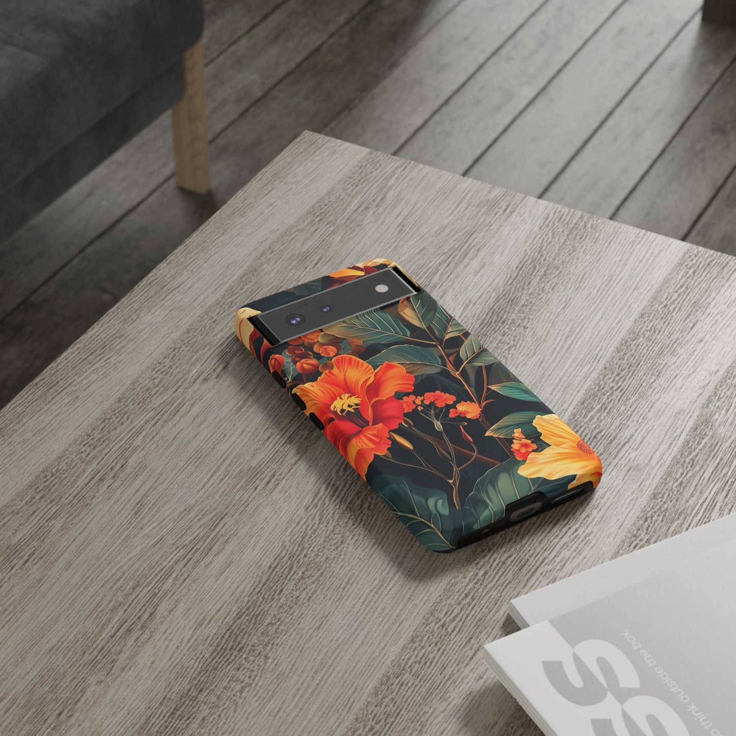 Tough Floral Phone Case | Tropical Vibe, Gift for Nature Lovers, Summer Beach Accessory, Floral Pattern, Trendy Phone Accessories