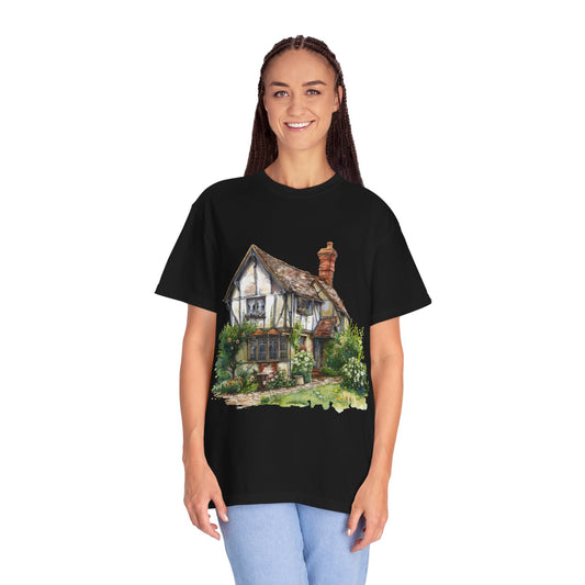 Unisex Garment-Dyed T-shirt - Charming & Cozy - Life in a British Village House