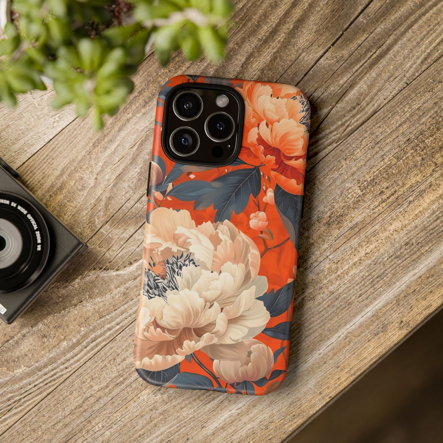 Floral Tough Case, Durable Floral Phone Case, Stylish Protection Case, Gift for Her, Spring Accessories, Mother’s Day Gift